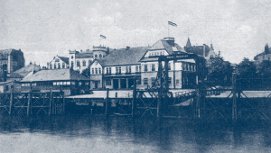 Reedereigebäude in Bremerhaven um 1914